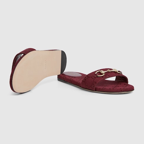 Women's slide sandal with Horsebit