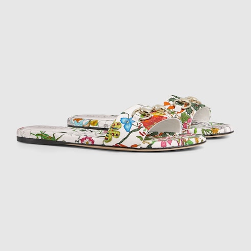 Women's slide sandal with Horsebit