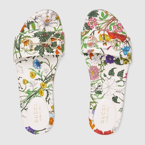 Women's slide sandal with Horsebit