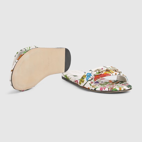 Women's slide sandal with Horsebit