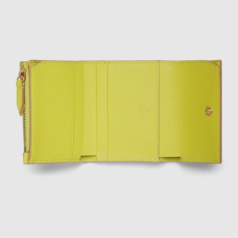 Bi-color GG Marmont mini wallet