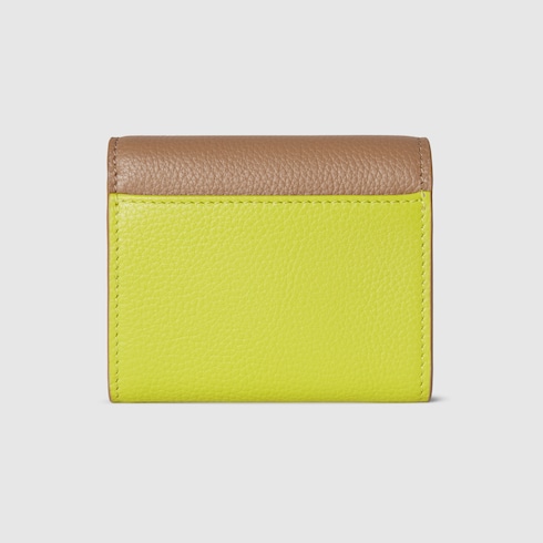 Bi-color GG Marmont mini wallet