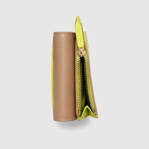 Zweifarbige GG Marmont Mini-Brieftasche