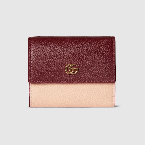 Bi-color GG Marmont mini wallet