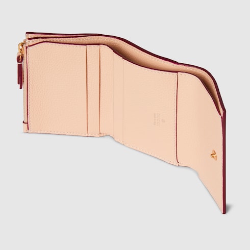 Portefeuille bicolore GG Marmont mini format