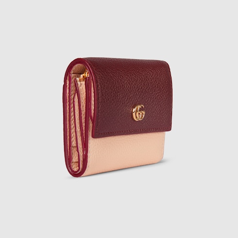Zweifarbige GG Marmont Mini-Brieftasche