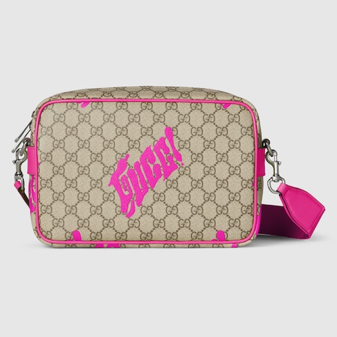 Medium crossbody bag with print