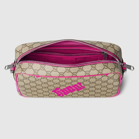 Medium crossbody bag with print