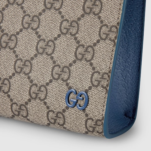 Blue trim small pouch