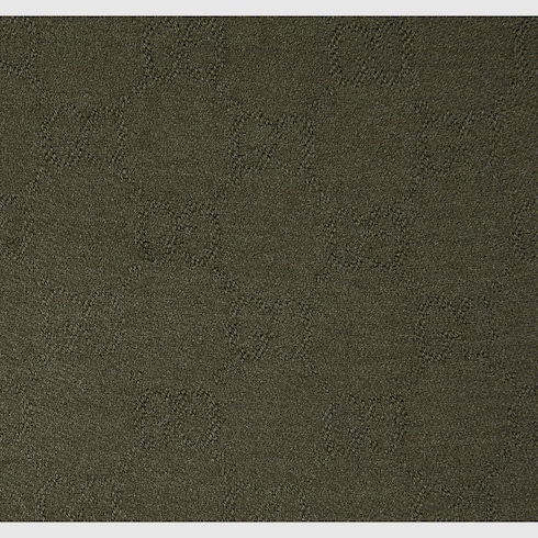 GG wool and silk jacquard shawl