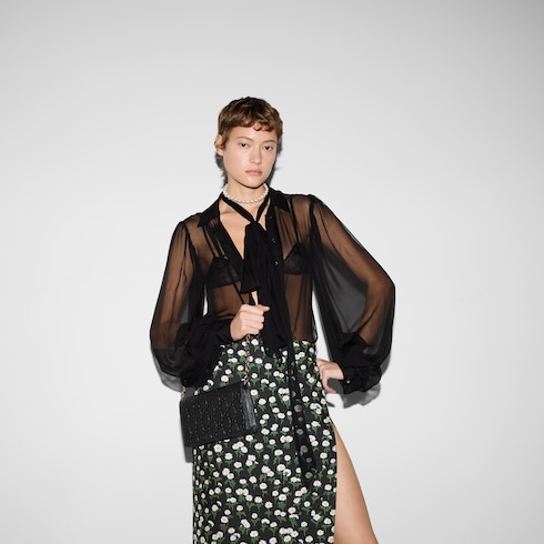 Супер-мини-сумка на плечо GG Emblem