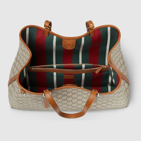 Borsa shopping GG Emblem misura grande
