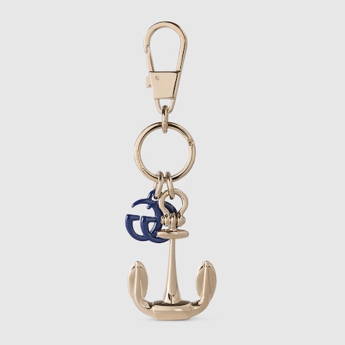 Keychain with anchor and Double G Detail 4