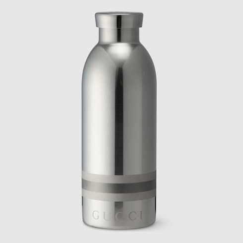 Steel bottle with fabric holder
