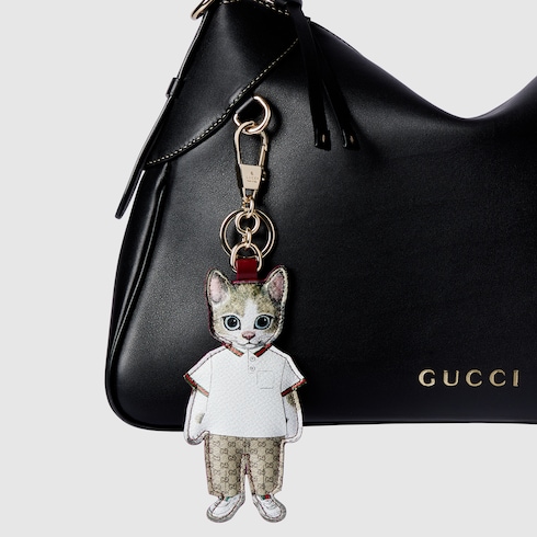 Yuko Higuchi cat-shaped keychain