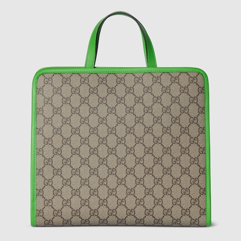 Children's printed GG tote bag