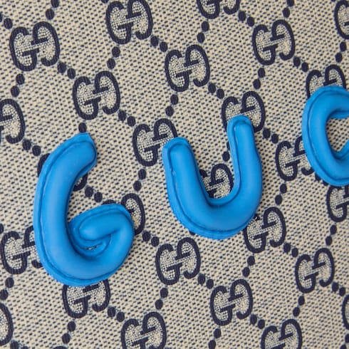 Bolso tote infantil con GG y estampado