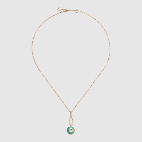 Collier à pendentif 18 carats Gucci Interlocking