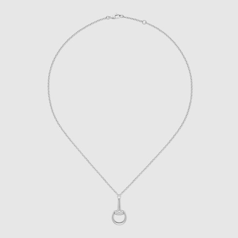 Gucci Horsebit 18k diamond necklace