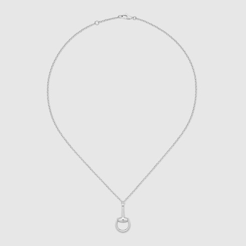Gucci Horsebit 18k diamond necklace