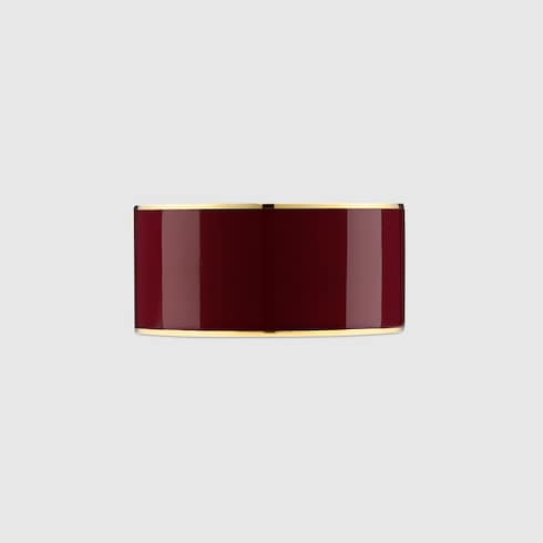 Gucci Interlocking enamel ring