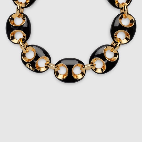 Gucci Marina Chain enamel necklace