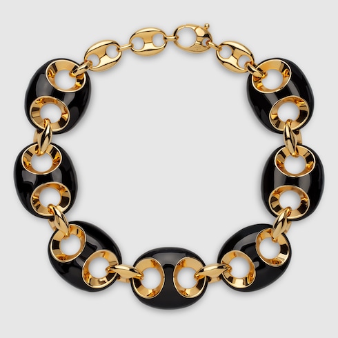 Gucci Marina Chain enamel necklace