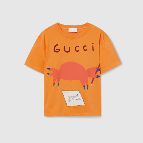 Children's printed cotton T-shirt