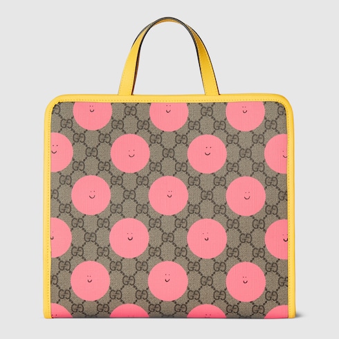 Children's printed GG tote bag
