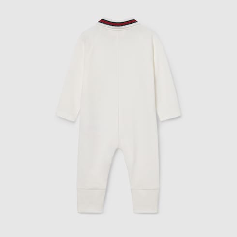 Tutina neonato in cotone con Web