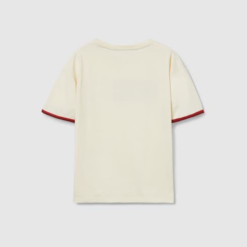 Children's cotton T-shirt with patch