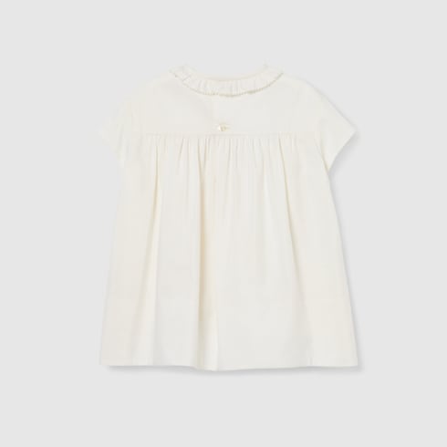 Robe pour bébé en coton de soie brodé