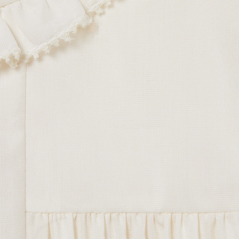 Robe pour bébé en coton de soie brodé