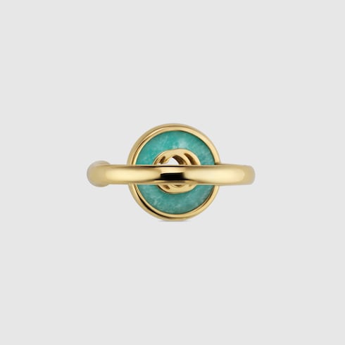 Gucci Interlocking系列黄色18K金戒指