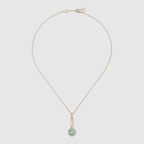 Collier à pendentif 18 carats Gucci Interlocking