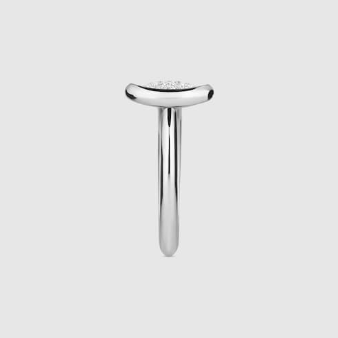 Gucci Horsebit 18k diamond ring