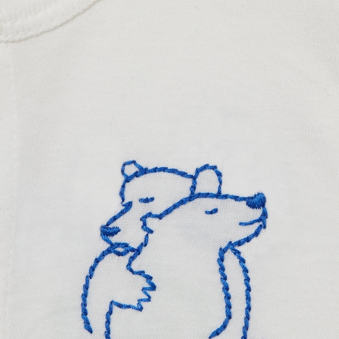 GUCCI children ワンピース Baby embroidered one-piece in light grey | GUCCI® US
