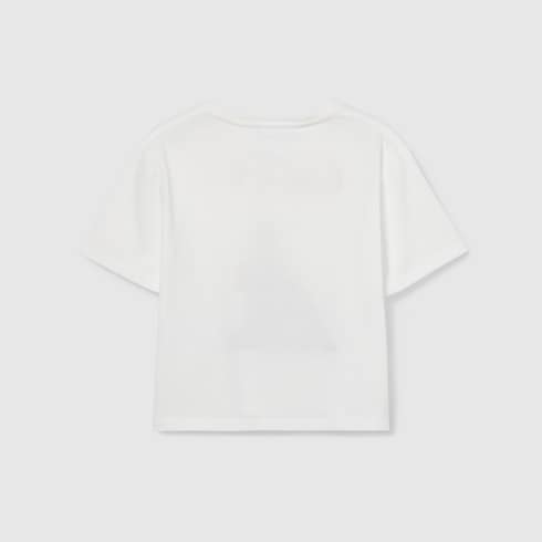 Camiseta infantil de algodón con estampado
