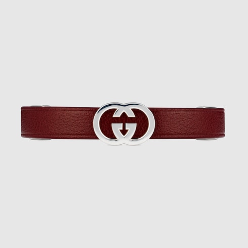 Bracciale in pelle Gucci Interlocking
