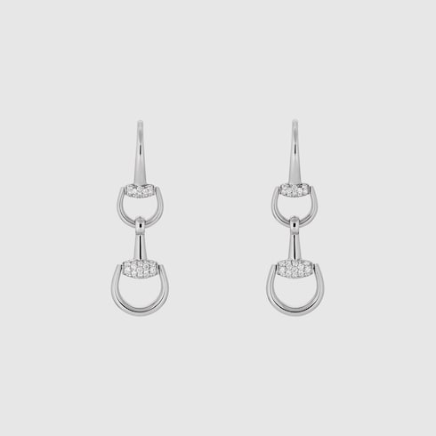 Pendientes Gucci Horsebit 18 ct diamantes