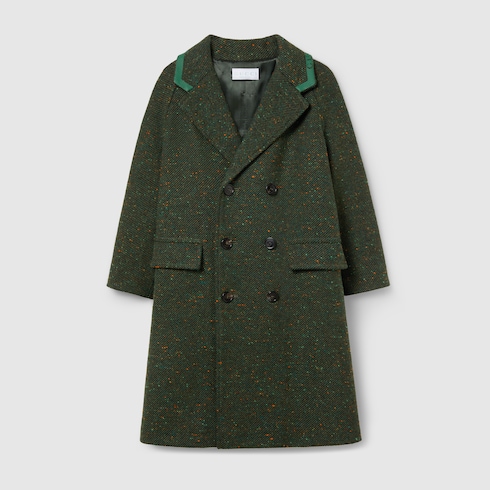 Children's wool tweed coat