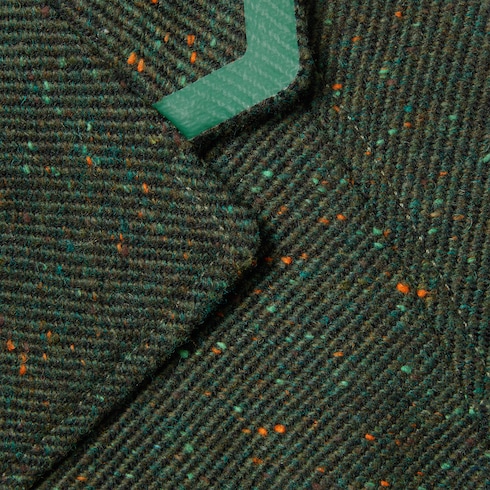 Manteau pour enfant en tweed de laine