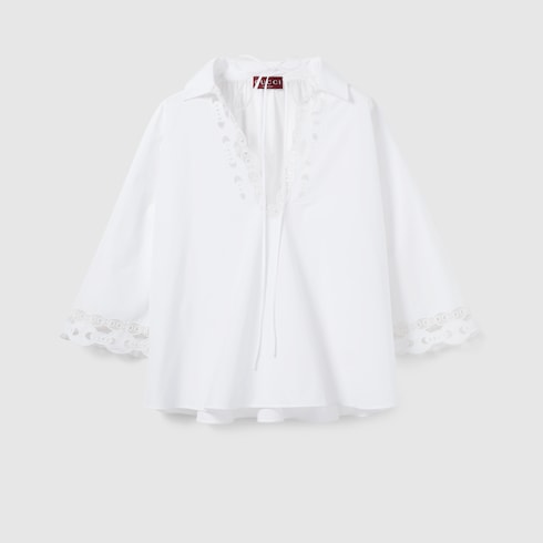 ★GUCCI★グッチ プリント コットン ポロ シャツ 826591_ZAJP1_9000_001_100_0000