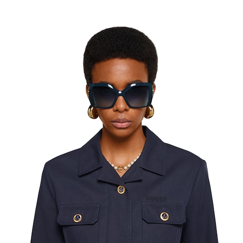 Square frame sunglasses