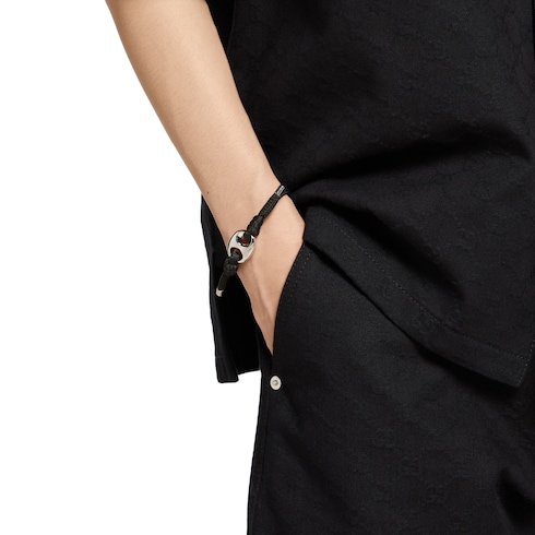 Gucci Marina Chain织物手链