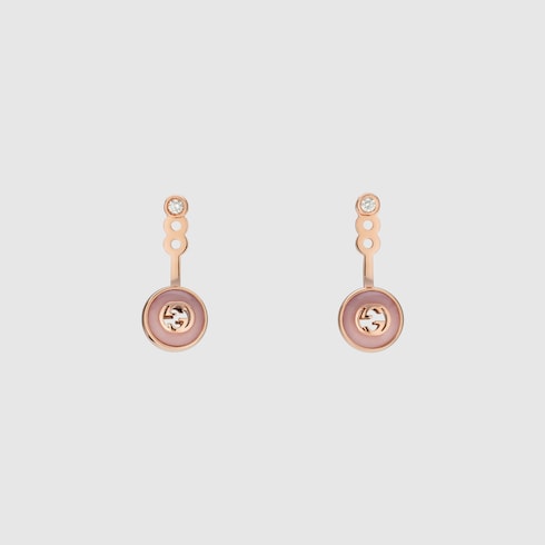 Orecchini Gucci Interlocking in oro 18 carati