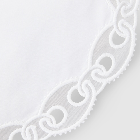 Cotton poplin shorts wth embroidery