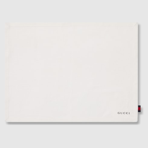 Linen placemat and napkin