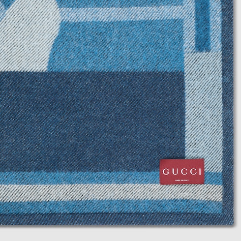 Couverture en jacquard de cachemire et laine
