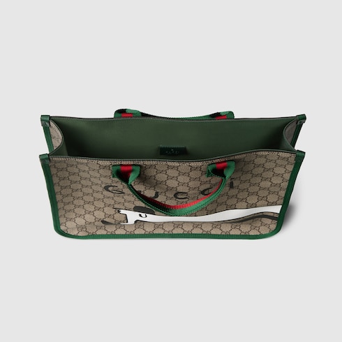 Children's printed GG tote bag